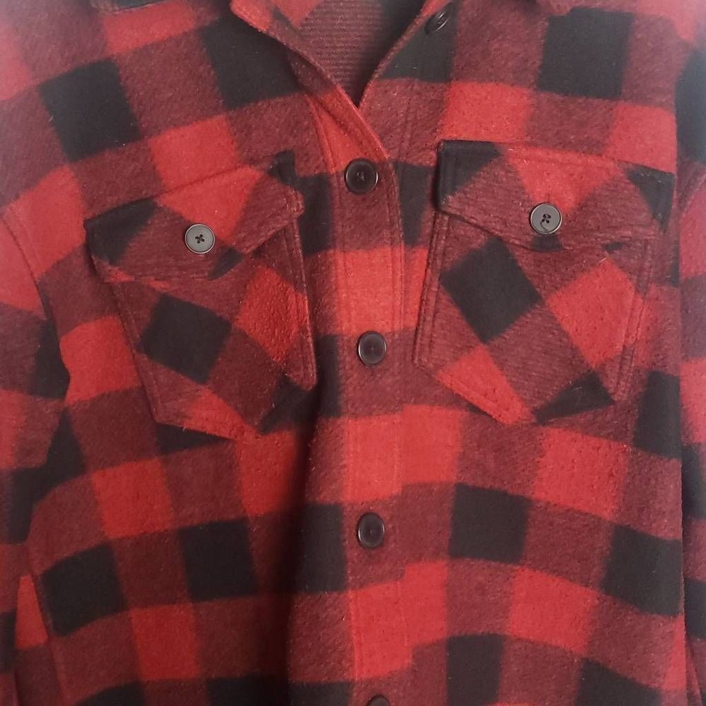Terra‎ & Sky Red and Black Plaid Button Up Jacket - Picture 8 of 16